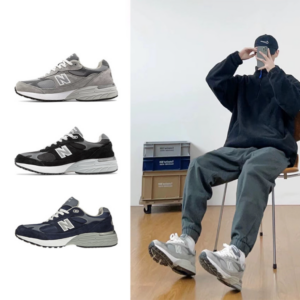 뉴발란스 993 그레이 USA 맨즈 스니커즈 블랙 네이비