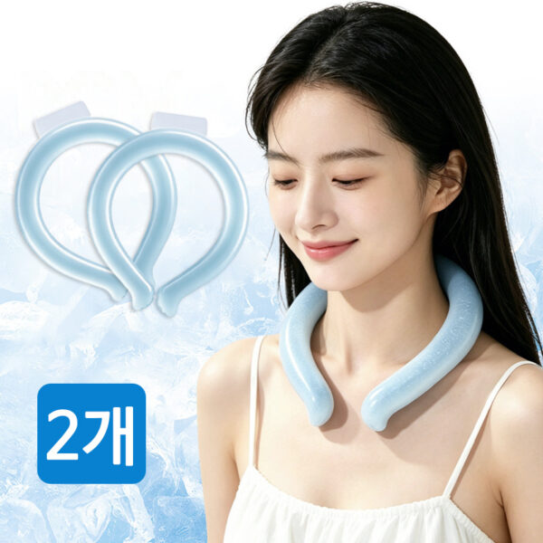 PCM 넥 아이스링 넥쿨러 여름 냉감 쿨링 목걸이 반복 사용 가능 야외활동 필수템 추가 이미지