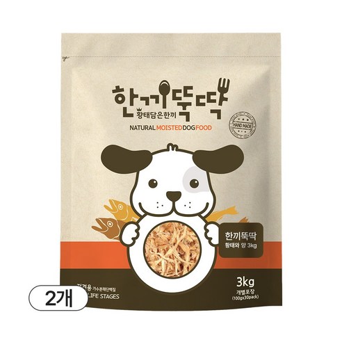 전연령 강아지 소프트사료 소+황태 × 4.8kg × 1개