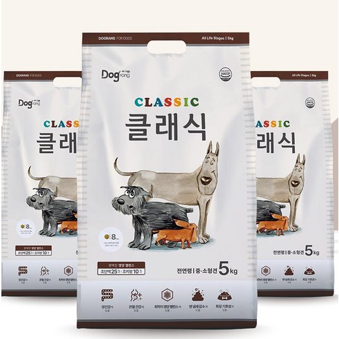 전연령 강아지 클래식 건식사료 닭 × 5kg × 2개