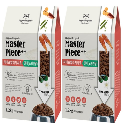 전연령 강아지 소프트플러스 참좋은 황태 소프트사료 소 × 1kg × 2개