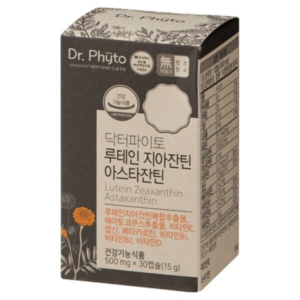 닥터파이토 루테인 지아잔틴 아스타잔틴, 30정, 1개 이미지 1