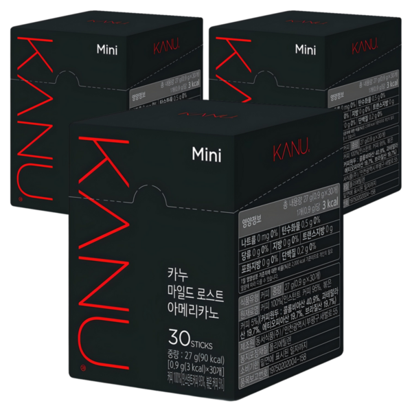 카누 마일드 미니 원두커피믹스, 900mg, 30개입, 3개
