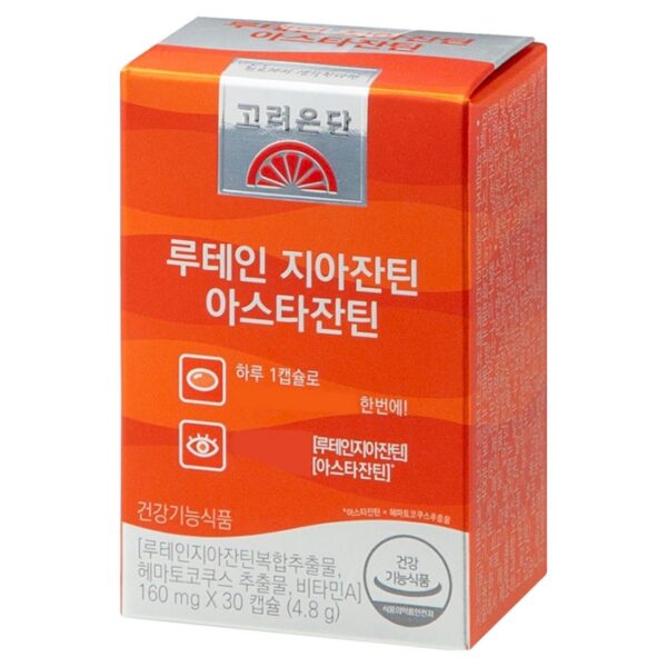 고려은단 루테인 지아잔틴 아스타잔틴, 30정, 1개 이미지 1