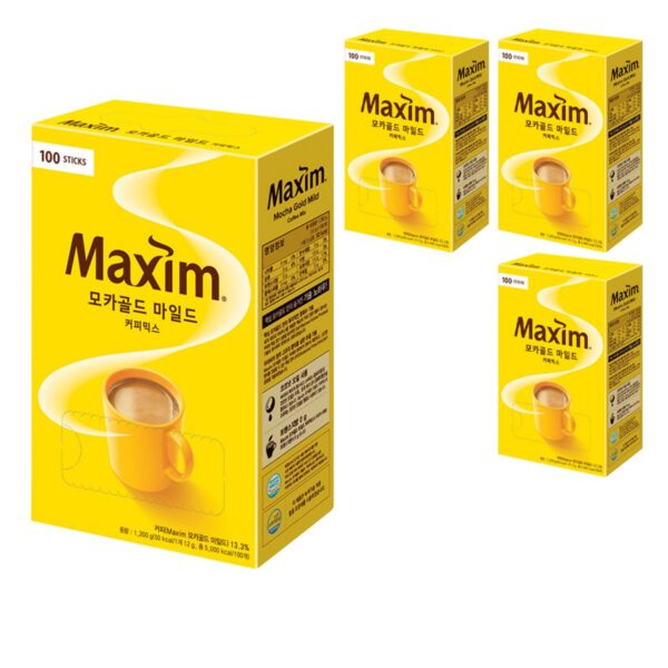 맥심 모카골드 마일드 커피믹스, 12g, 100개입, 4박스