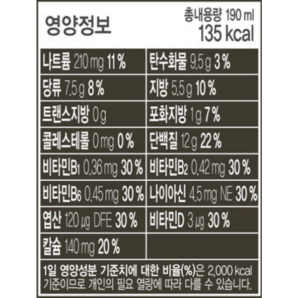 베지밀 고단백두유 검은콩, 190ml, 64개 이미지 6