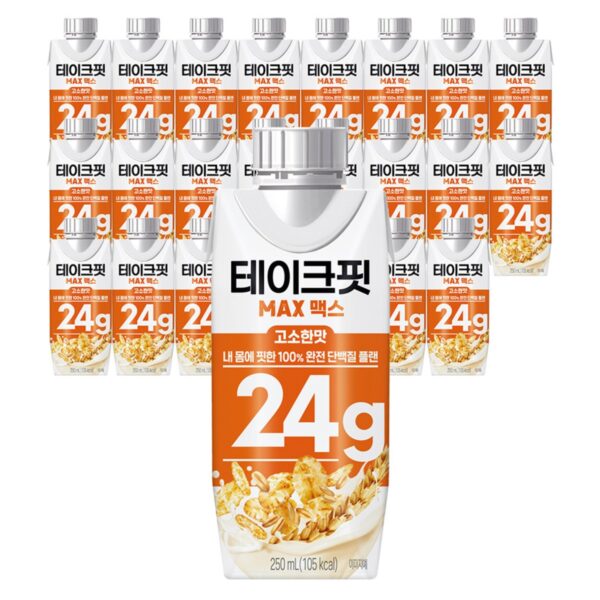 테이크핏 맥스 고소한맛 프로틴, 250ml, 24개 이미지 1