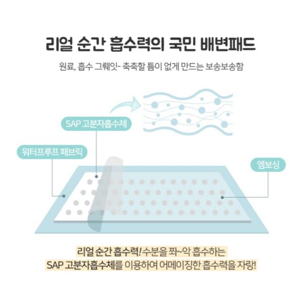 요요쉬 애견 배변패드 플로랄와인향, 소형(40, 48 cm), 50개입, 1개 이미지 5