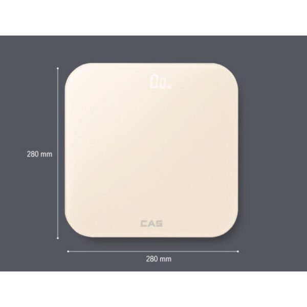 카스 가정용 디지털 LED 체중계, H23, 위스퍼 화이트, 1개 이미지 6