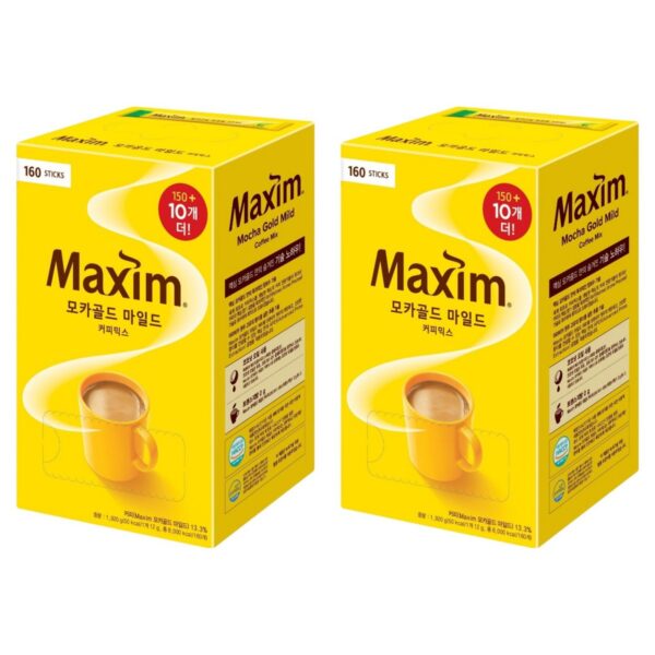 맥심 모카골드 마일드 커피믹스, 12g, 160개입, 2박스