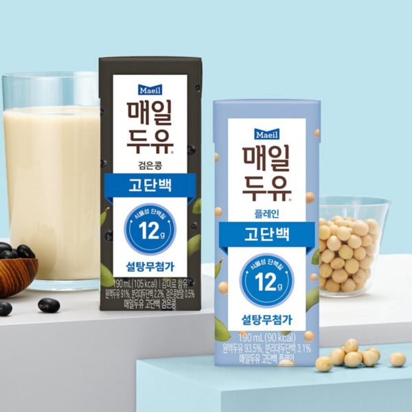 매일두유 고단백 플레인 두유, 190ml, 24개 이미지 6