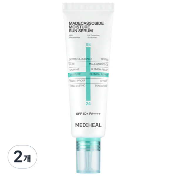 메디힐 마데카소사이드 수분 선세럼 흔적 리페어, 50g, 2개