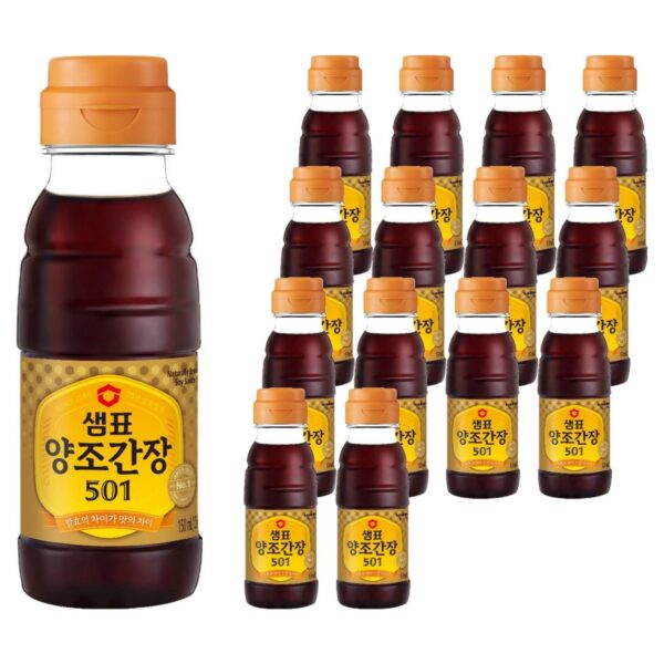 샘표 양조간장 501, 150ml, 15개 이미지 1