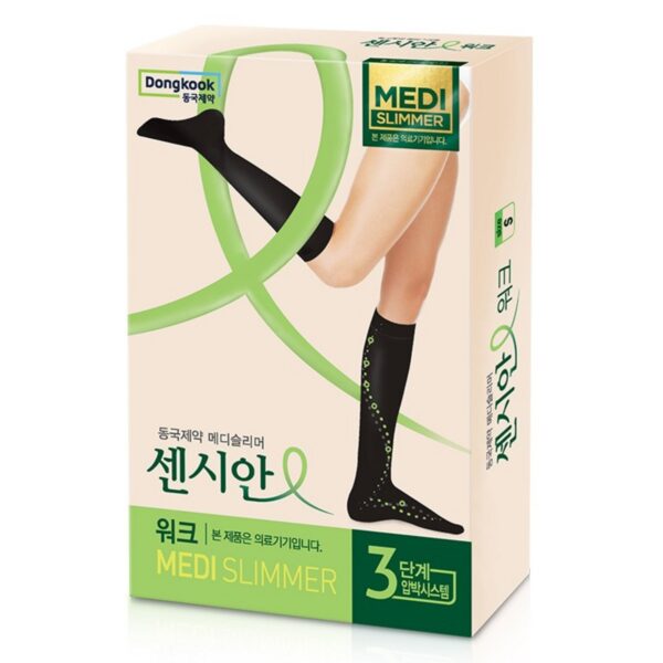 센시안 워크 동국제약 의료기기 압박 반스타킹 블랙, S, 종아리/무릎형, 1개 이미지 2