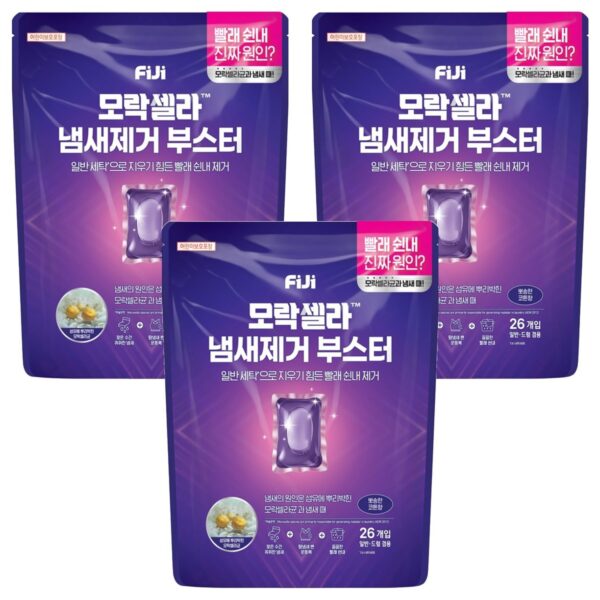 피지 모락셀라 냄새제거 부스터 캡슐 뽀송한 코튼향, 26개입, 3개 이미지 1