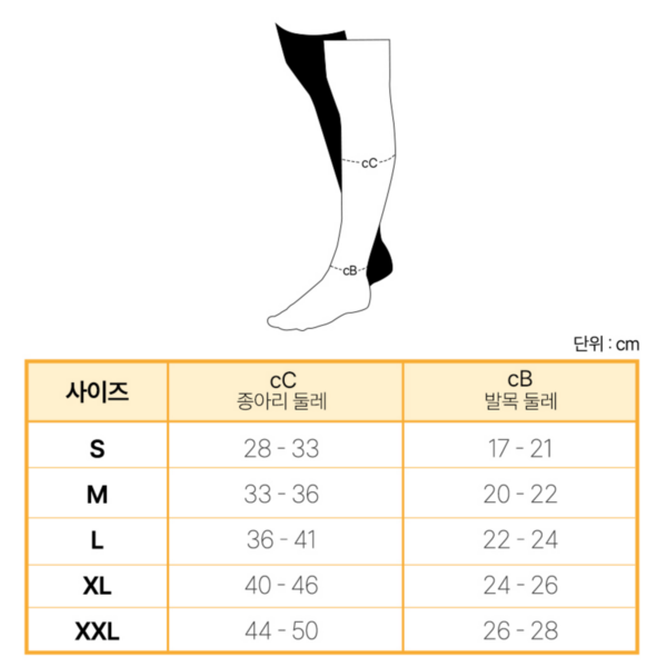 원더워크 의료용 압박스타킹 베이지색 발트임, M, 종아리/무릎형, 1개 이미지 10