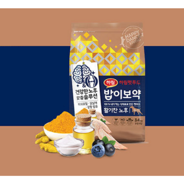 하림펫푸드밥이보약 강아지 기능성 사료, 시니어, 3.4kg, 1개 이미지 3