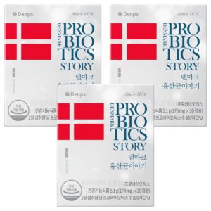 512167589916052-72e73f2d-a216-4015-b1da-506960ccabf4.jpg 덴프스 덴마크 유산균이야기, 30정, 3개