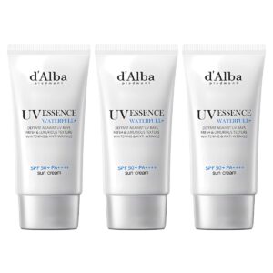 [비건뷰티] 달바 워터풀 에센스 선크림 SPF50+ PA++++, 50ml, 3개