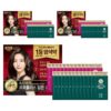 리엔 흑모비책 프로폴리스 담은 크림 염색제 새치용 12회분, 흑갈색, 3개 이미지 1