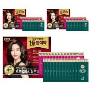 리엔 흑모비책 프로폴리스 담은 크림 염색제 새치용 12회분, 흑갈색, 3개 이미지 1 리엔 흑모비책 프로폴리스 담은 크림 염색제 새치용 12회분, 흑갈색, 3개 이미지 1