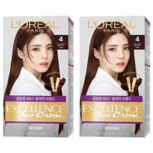 55037964874086-f7ae09b1-686e-45e8-b2d6-ddc1a5bffb5e.jpg 로레알파리 엑셀랑스 듀오크림 나눠쓰는 새치염색 염모제, 4호 브라운, 2개