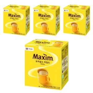 맥심 모카골드 마일드 커피믹스, 12g, 50개입, 4박스