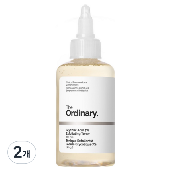 디오디너리 글리코릭 애시드 7% 엑스폴리에이팅 토너, 100ml, 2개