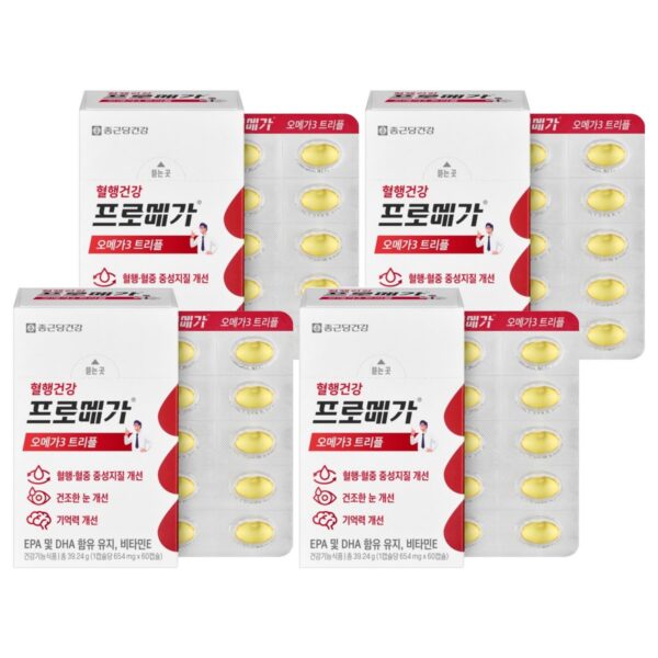 프로메가 오메가3 트리플 39.24g, 60정, 4개 이미지 1
