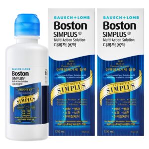 보스톤 심플러스 렌즈 세정액, 120ml, 2개 이미지 1 보스톤 심플러스 렌즈 세정액, 120ml, 2개 이미지 1