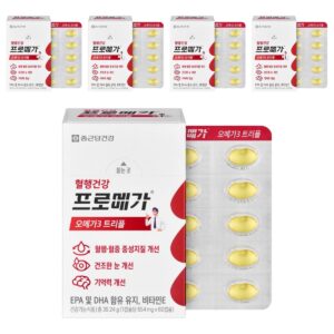 프로메가 오메가3 트리플 39.24g, 60정, 5개 이미지 1 프로메가 오메가3 트리플 39.24g, 60정, 5개 이미지 1