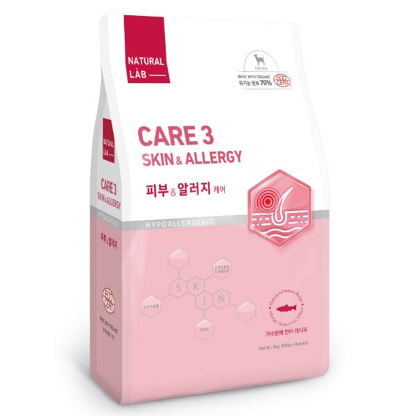 네츄럴랩 강아지 케어 유기농 기능성 사료, 피부, 피모+알러지, 2kg, 1개 이미지 1