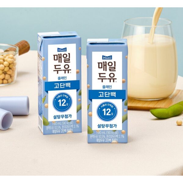 매일두유 고단백 플레인 두유, 190ml, 24개 이미지 8