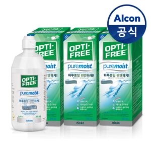 옵티프리 퓨어모이스트 렌즈세정액 + 렌즈케이스, 300ml, 3개 이미지 1