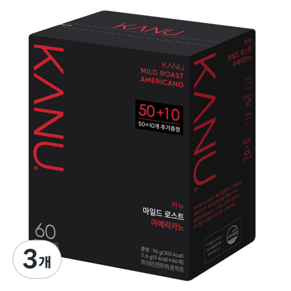 카누 마일드 미니 원두커피믹스, 1.6g, 60개입, 3개 이미지 1