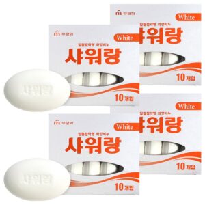 849551461540555-337d6838-60fc-4df5-b49b-96e697427091.jpg 무궁화 샤워랑 화이트 화장비누, 130g, 40개입