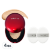 티르티르 마스크 핏 레드 쿠션 18g + 퍼프 2p 세트, 21N 아이보리, 4세트