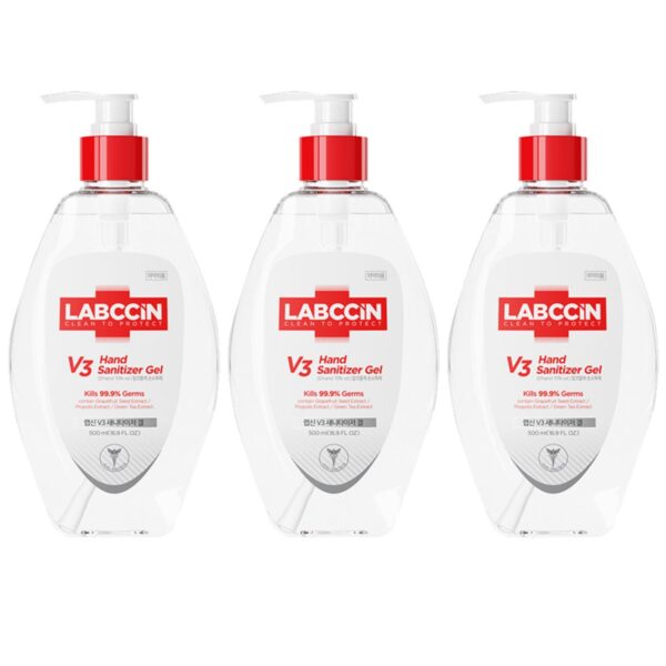 랩신 브이3 새니타이저 겔 손소독제, 500ml, 3개 이미지 1