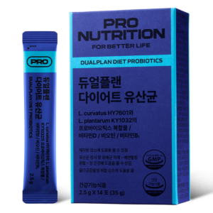 PRONUTRITION 정품 듀얼플랜 다이어트 유산균 14p, 35g, 1개 이미지 1 PRONUTRITION 정품 듀얼플랜 다이어트 유산균 14p, 35g, 1개 이미지 1