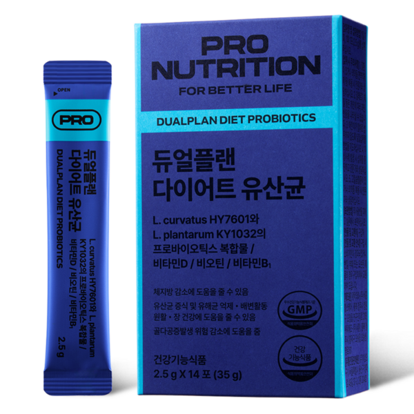 PRONUTRITION 정품 듀얼플랜 다이어트 유산균 14p, 35g, 1개 이미지 1
