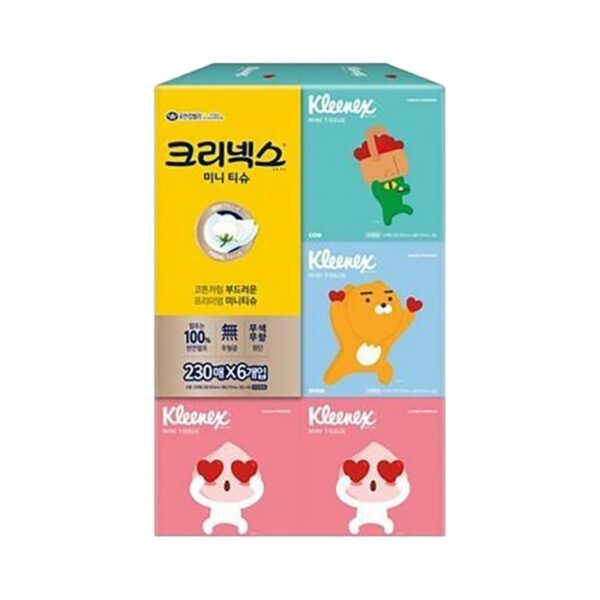 크리넥스 코튼처럼 부드러운 프리미엄 미니티슈 카카오프렌즈, 230매입, 18개 이미지 2