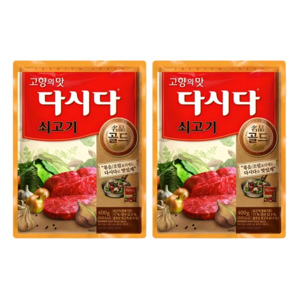 다시다 명품 골드 쇠고기, 400g, 2개 이미지 1