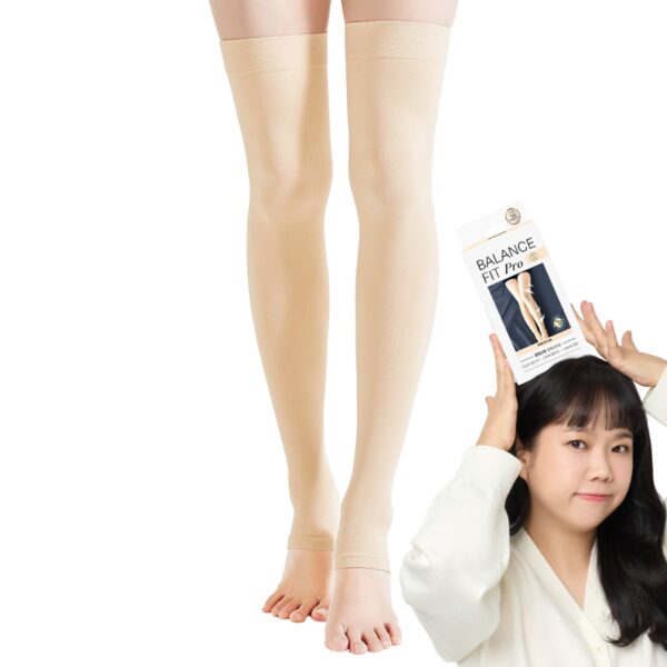 95프로블럼 발란스핏 의료용압박스타킹 베이지, S, 허벅지형, 1개 이미지 1