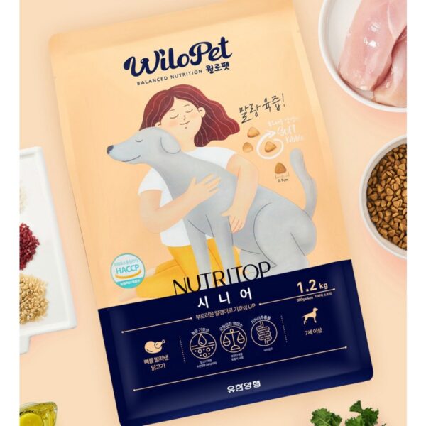 월로펫 시니어 강아지 뉴트리탑 소프트사료, 닭, 1.2kg, 3개 이미지 3
