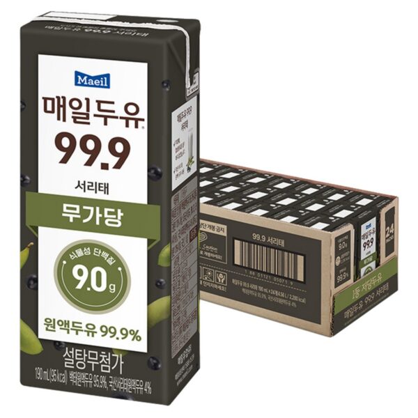 매일두유 99.9 서리태, 24개, 190ml 이미지 1