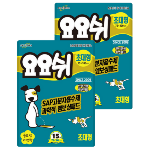 요요쉬 애견 배변패드 플로랄와인향, 초대형(75, 100 cm), 15개입, 2개 이미지 1