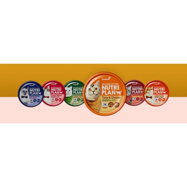 동원뉴트리플랜 고양이 간식 습식캔, 혼합맛(흰살참치, 치즈), 160g, 48개 이미지 5