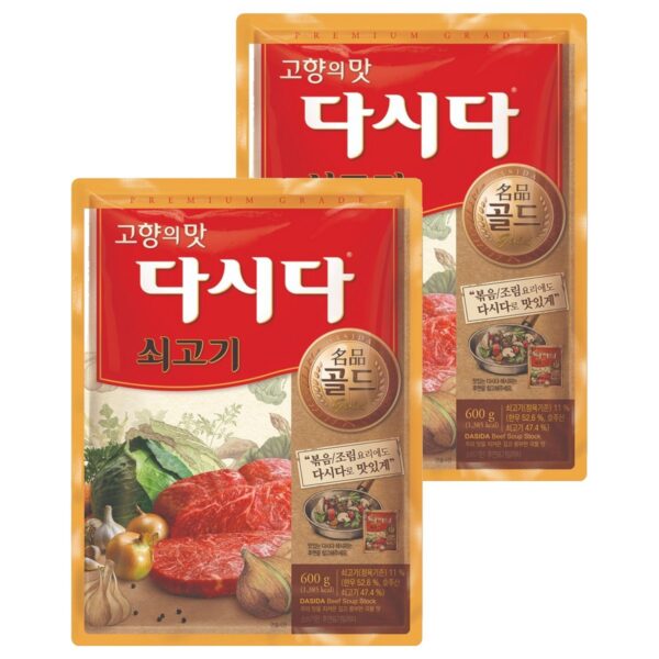 다시다 명품 골드 쇠고기, 600g, 2개 이미지 1