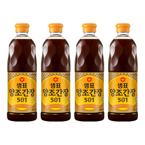 샘표 양조간장 501, 860ml, 4개 이미지 1