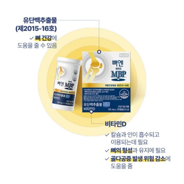 주영엔에스 뼈엔 MBP 130mg x 3p 선물세트, 90정, 1개 이미지 5